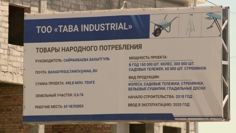 Шымкент: Тұрмыстық заттар шығаратын зауыттың өнімдеріне сұраныс жоғары