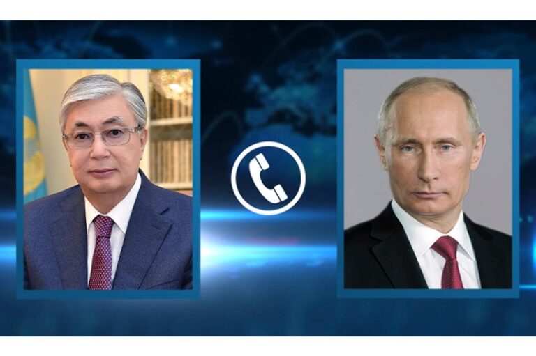 ҚАСЫМ-ЖОМАРТ ТОҚАЕВ ВЛАДИМИР ПУТИНМЕН ТЕЛЕФОН АРҚЫЛЫ СӨЙЛЕСТІ