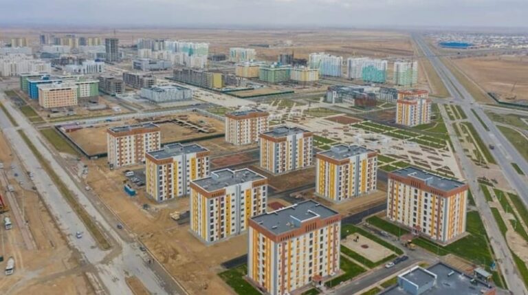 Түркістанда «Нұрлы жер» бағдарламасымен 100-ден аса көпқабатты тұрғын үй салынуда
