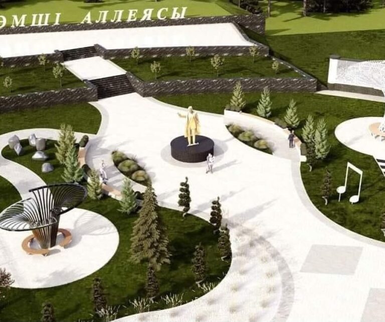 ТҮРКІСТАН: ОРДАБАСЫДА «ШӘМШІ АЛЛЕЯСЫНЫҢ» ҚҰРЫЛЫСЫ БАСТАЛДЫ