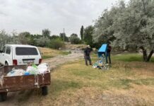 В ТЮЛЬКУБАСЕ ПРОШЕЛ ОБЩЕГОРОДСКОЙ СУББОТНИК