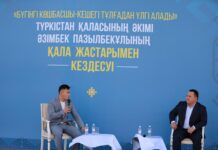 ТҮРКІСТАН ҚАЛАСЫНЫҢ ӘКІМІ ЖАСТАРМЕН КЕЗДЕСТІ