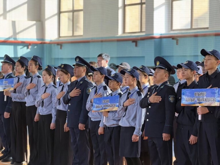 Түркістанда болашақ полицейлер ауқымды спорттық сайыста сынға түсті