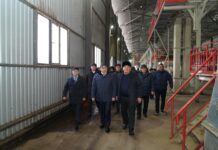 ТҮРКІСТАН: НҰРАЛХАН КӨШЕРОВ МАҚТААРАЛДАҒЫ МАҚТА ӨҢДЕУ КӘСІПОРЫНДАРЫНЫҢ ЖҰМЫСЫМЕН ТАНЫСТЫ