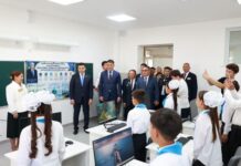 ТҮРКІСТАН: САУРАН АУДАНЫНДА 300 ОРЫНДЫҚ АБАЙ АТЫНДАҒЫ ЖАҢА МЕКТЕП ПАЙДАЛАНУҒА БЕРІЛДІ